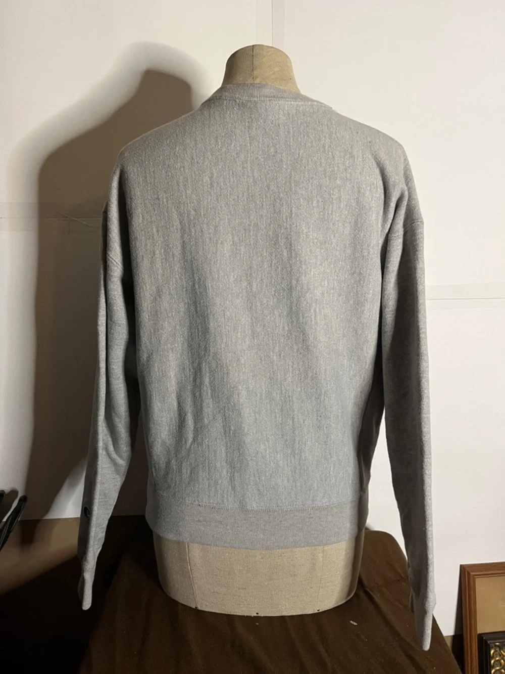 😄90’s Champion 3D graphics coloured light gray sweatshirt reverse weave - Picture 6 of 6